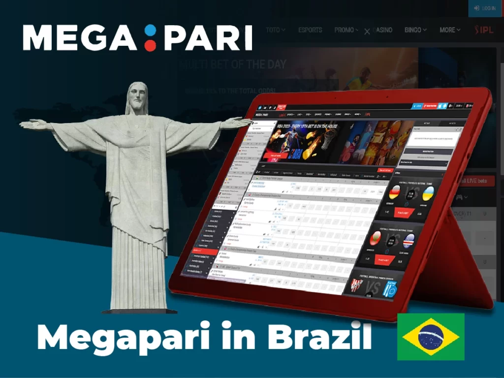 Adapted version of the site for the Brazilian betting market