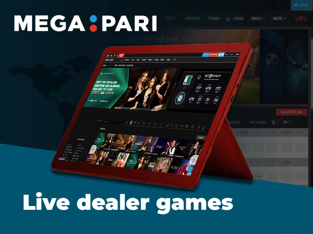 List of casino games with live dealers and live broadcasts