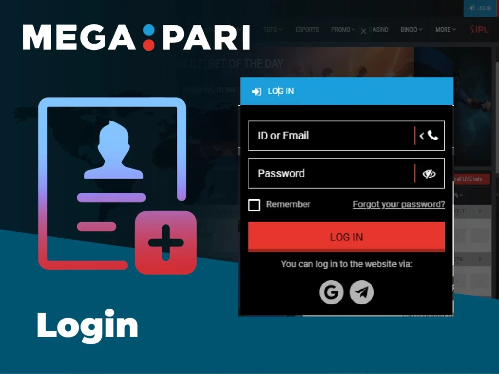 Step by step instructions on how to login to your Megapari account