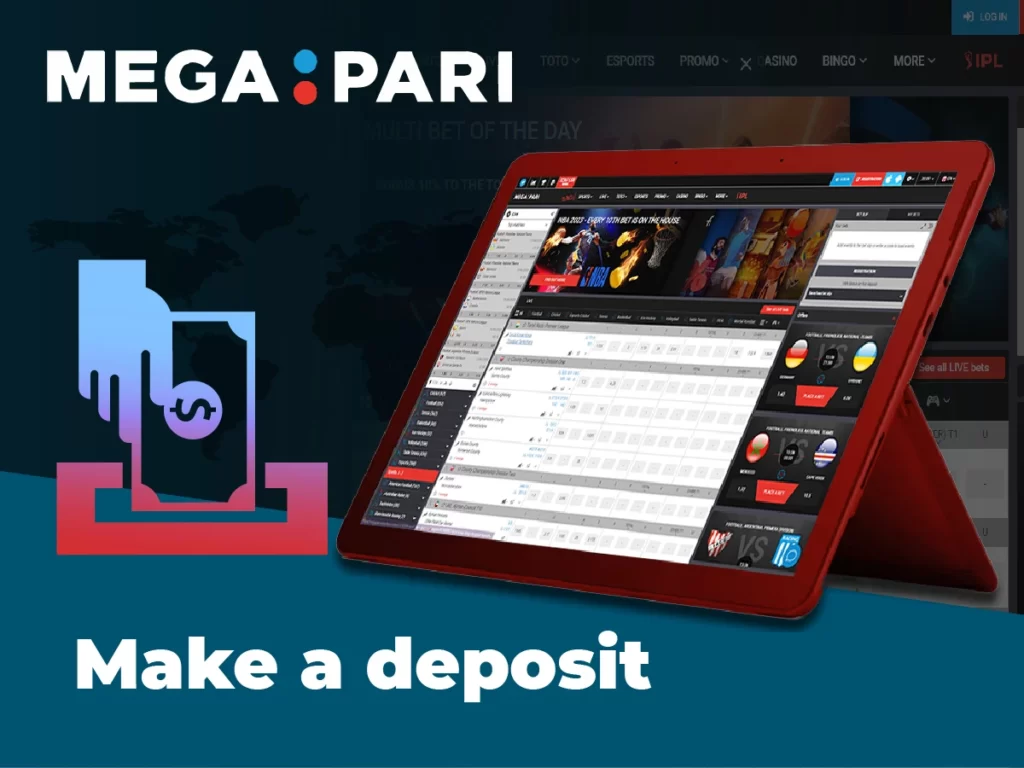 Detailed instructions on how to properly deposit at Megapari online casino