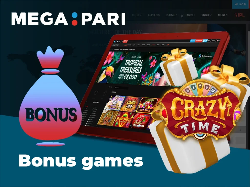 Bonus games in Crazy Time