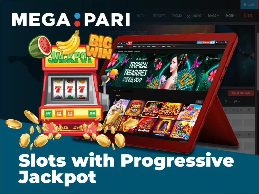Slots with Progressive jackpots and the most popular games in the section